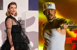 El rapero puertorriqueño René Pérez, más conocido como Residente (derecha), comparte un cortometraje con la actriz española Najwa Nimri (izquierda),