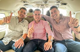pedro alliana, hernan david rivas y santiago peña