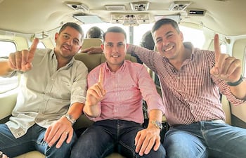 pedro alliana, hernan david rivas y santiago peña
