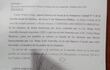 Oficio expedido por el fiscal Walter Lugo a la escuela donde se habría detectado el uso fraudulento de sello y firma de un profesional médico para expedir certificados de aptitud física a estudiantes.