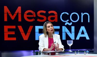 Monica Recalde Ministra de MTESS en el programa Mesa con Enrique Vargas Peña hablando sobre ley de Superintendencia de Pensiones y Jubilaciones.
