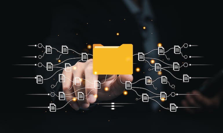 Concepto de Backup o copia de seguridad, imagen ilustrativa.