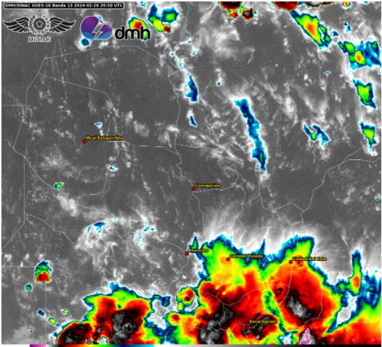 La Dirección de Meteorología e Hidrología anuncia tormentas eléctricas