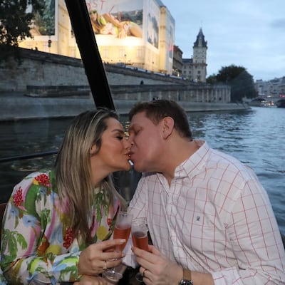 La diputada cartista Johana Vega y su pareja, el actual titular de Petropar, Eddie Jara.