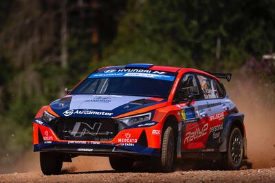 El Hyundai i20 N Rally2 de Fau Zaldívar