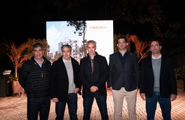 Christian Daud, Luis y Rafael Angulo junto con Pablo Barquinero y Rodrigo Díaz de Vivar.