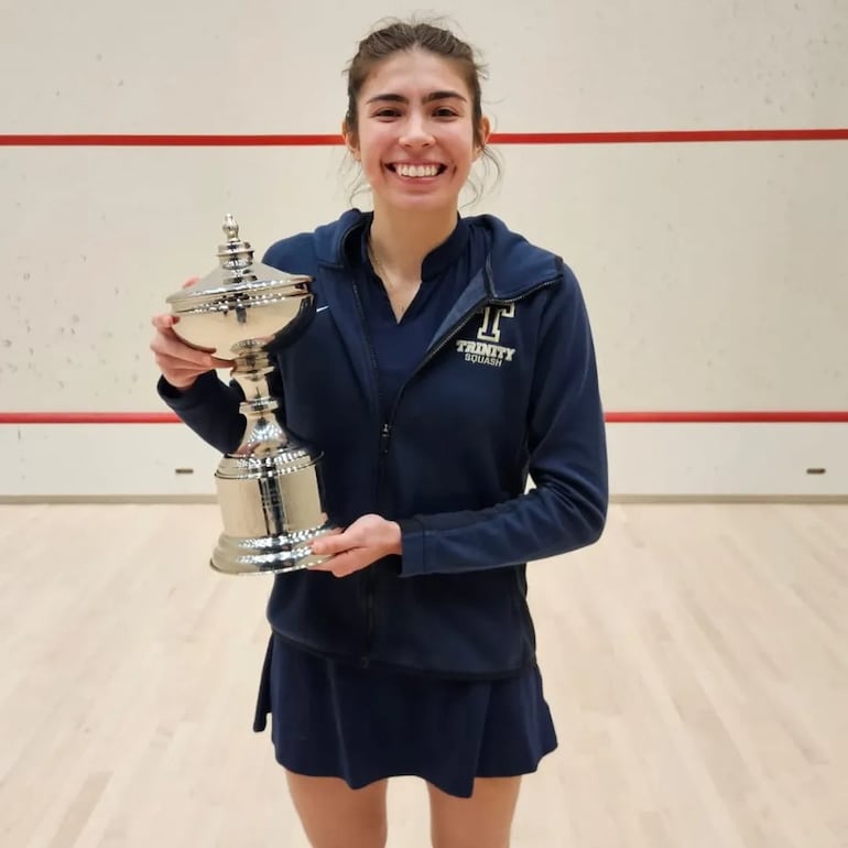 Luján Palacios
consiguió el
bicampeonato
con su team
del Trinity
College-