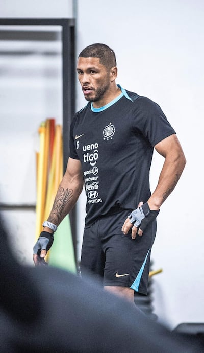 Richard Ortiz Bustos (22 de mayo de 1990), capitán del Olimpia.