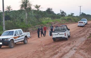 La camioneta Mitsubishi L200 doble cabina dentro de la cual estaban Pablo Medina y sus acompañantes.