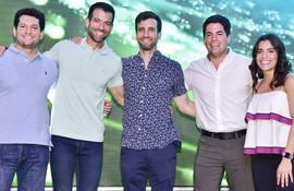 Alan Carrizosa, Giovani Fiorio Carrizosa, Camilo José Carrizosa, Esteban Carrizosa y Laura Carrizosa.