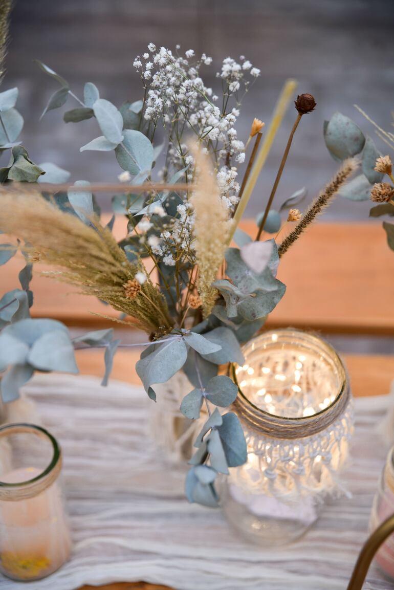 Elegantes detalles de la decoración.