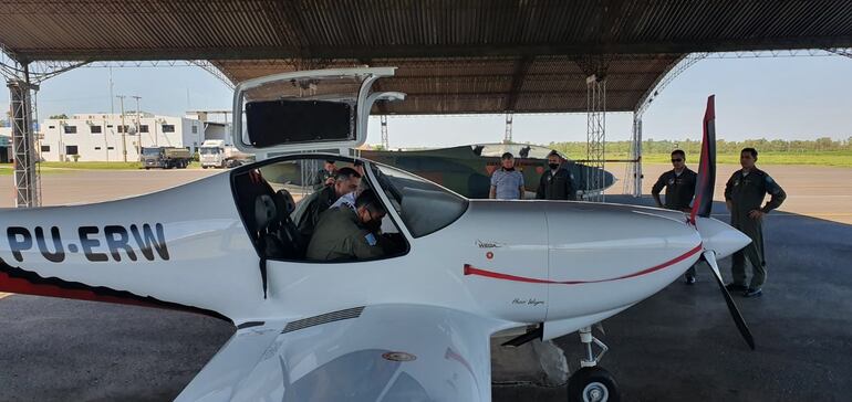 Esta es la avioneta que fue probada el lunes último por pilotos de la FAP.