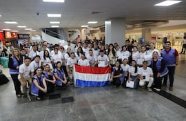 Paraguayos que viajaron a España como parte de la Migración Circular Laboral.