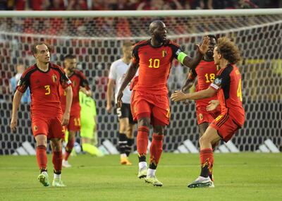 Festejo de Romelu Lukaku