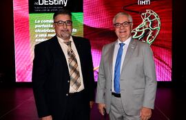Alain Martires y Pedro Del Duca en el lanzamiento de IHT Cordynamic.