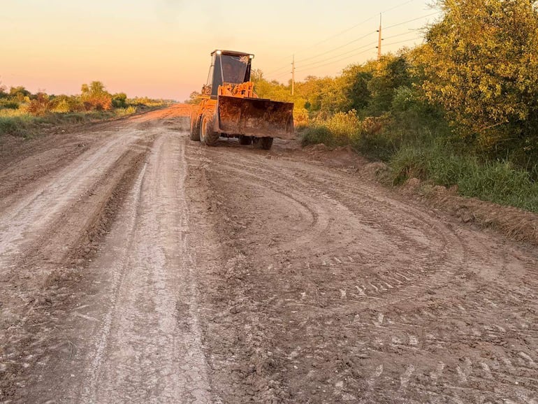 Perfilada de camino