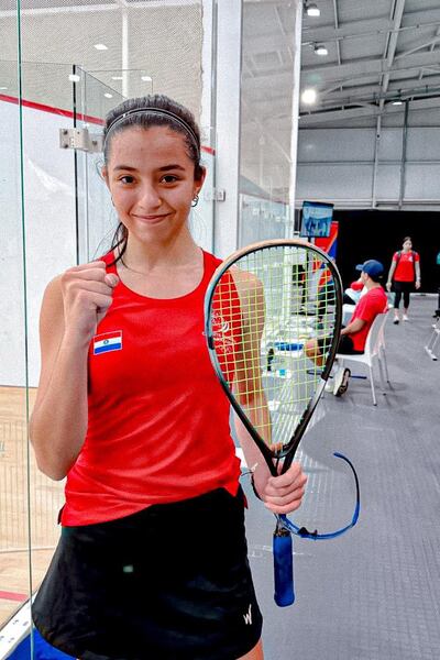 Fiorella Gatti celebra su paso a las semis y la medalla segura.