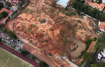 Estado actual del lugar donde se va a construir el nuevo estadio de Olimpia.