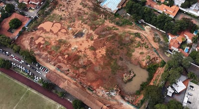 Estado actual del lugar donde se va a construir el nuevo estadio de Olimpia.