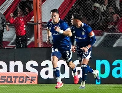 Alexandro Maidana Mendieta (21 años), luego de su anotación para Talleres de Córdoba.