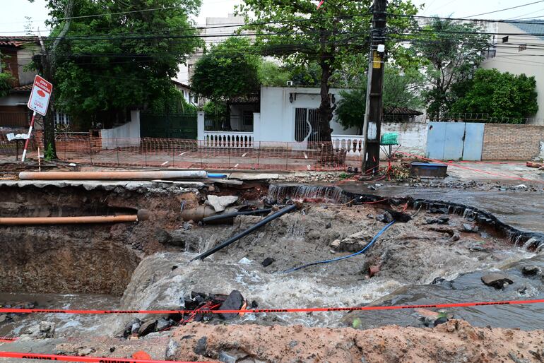 Obras en la zona de Nuestra Señora del Carmen, barrio Santo Domingo.