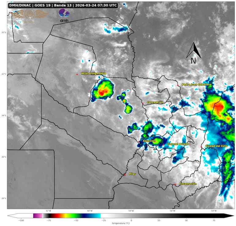 Detalles del aviso meteorológico emitido antes de las 5:00.