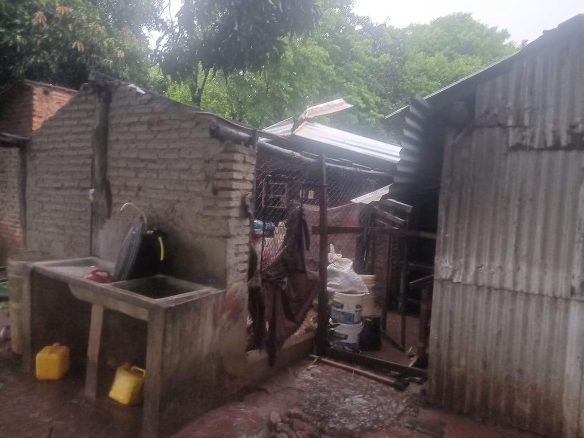 Temporal causa daños materiales a viviendas en San Patricio