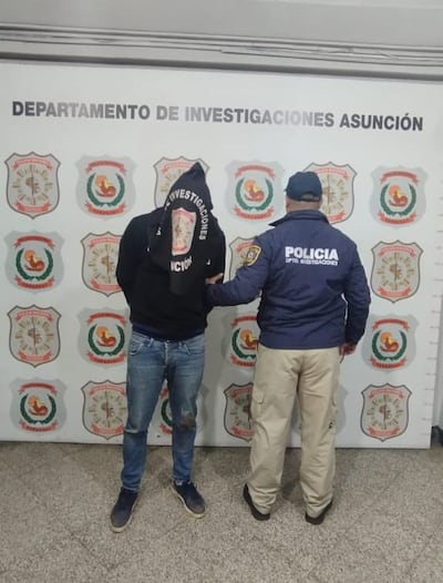 Reinado Javier Ferreira fue detenido hoy por la Policía Nacional.