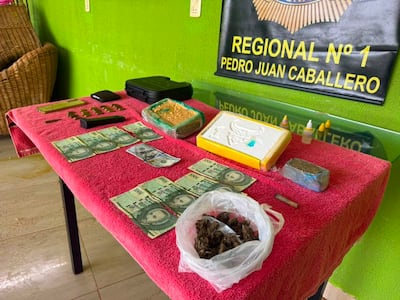 La Senad incautó cocaína, marihuana, municiones y otras evidencias en Pedro Juan Caballero.