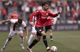 Gabriel Ávalos, delantero paraguayo de Independiente de Avellaneda y máximo artillero del torneo argentino con nueve goles.