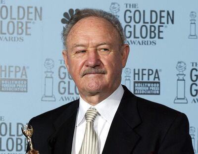 (FILES) Actor Gene Hackman holds the Cecile B. DeMille Award at the 60th Annual Golden Globe Awards 19 January 2003 in Beverly Hills, California.   AFP PHOTO    Hector MATA. Oscar-winning US actor Gene Hackman and his wife Betsy Arakawa have been found dead inside their home in New Mexico, media outlets reported on February 27, 2025. Santa Fe County Sheriff Adan Mendoza said the couple were found dead the day before afternoon, adding that there was no immediate indication of foul play, according to the Santa Fe New Mexican, Variety and Sky News. (Photo by HECTOR MATA / AFP)