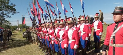 Acto de recordación de los 160 años de la Batalla de Curupayty contó con la participación de fuerzas militares.