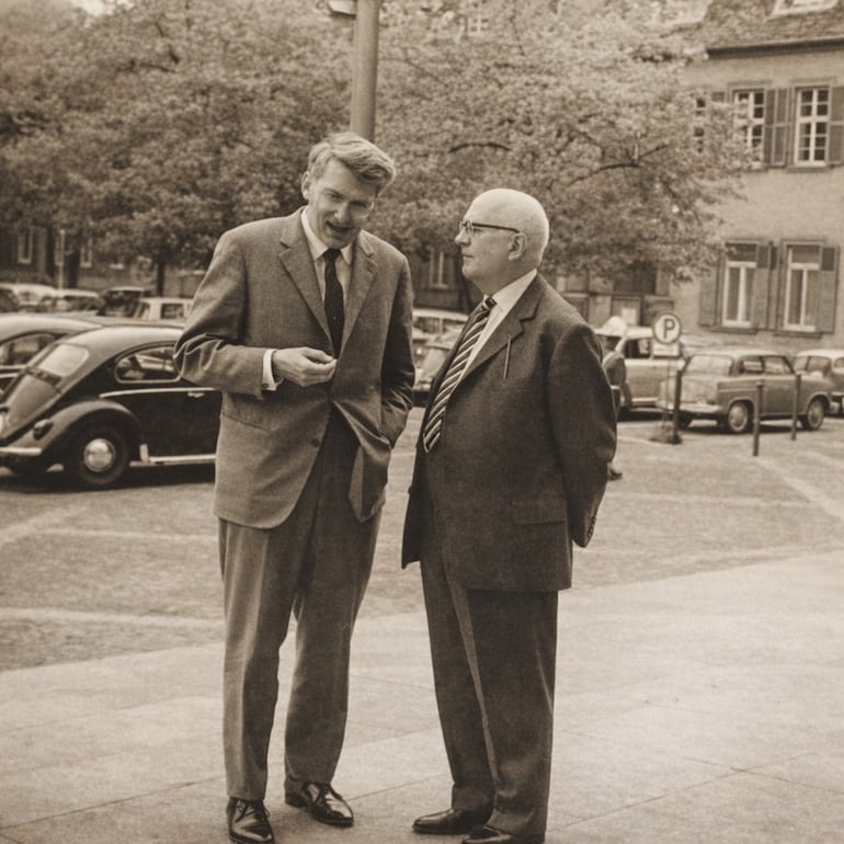 Jürgen Habermas y Theodor Adorno