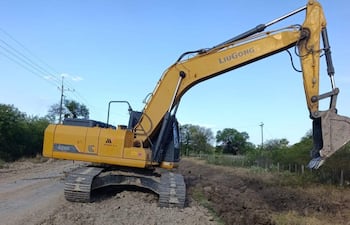 Excavadora amarilla LiuGong