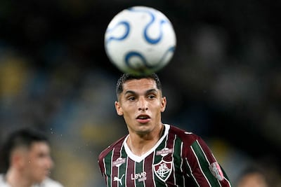 El colombiano Kevin Serna, futbolista de Fluminense, en el partido frente a Platense por la ida de los cuartos de final de la Copa Libertadores 2026 en el estadio Maracaná, en Río de Janeiro, Brasil.