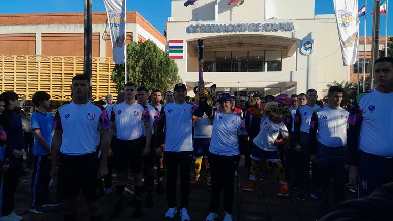 Antorcha de Juegos Panamericanos Junior ASU2025 recorrió Encarnación