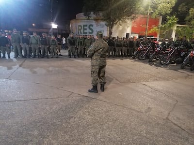 Personal Policial se alista para realizar un megaoperativo en Mariano Roque Alonso.