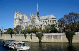 La catedral de Notre Dame en París, Francia.