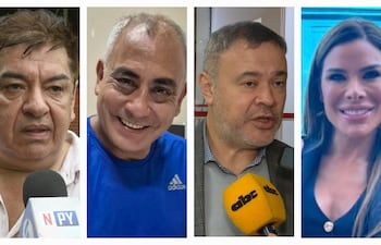 Augusto Wagner, Ramón Ortiz, Humberto Blasco y Fiorella Forstieri.