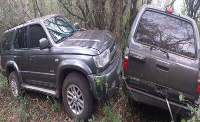 La camioneta que fue utilizada en el intento de robo de cajero fue hallada esta tarde.