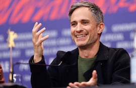 El actor mexicano Gael García Bernal durante la presentación de "Another End" en la Berlinale.