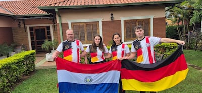 La familia Díaz Klumpp, de Independencia, apoyará con el corazón dividido a la Albirroja y la selección de Alemania.