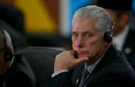 Miguel Diaz-Cane, presidente de Cuba y secretario general del Partido Comunista, único legal en la isla.