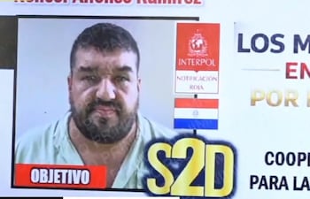 Nencer Alfonzo Ramírez Lozano, detenido en Colombia.