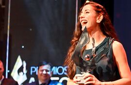 Alexandra Cortese Mayans, feliz con su distinción de Joven Emprendedora de ADEC.