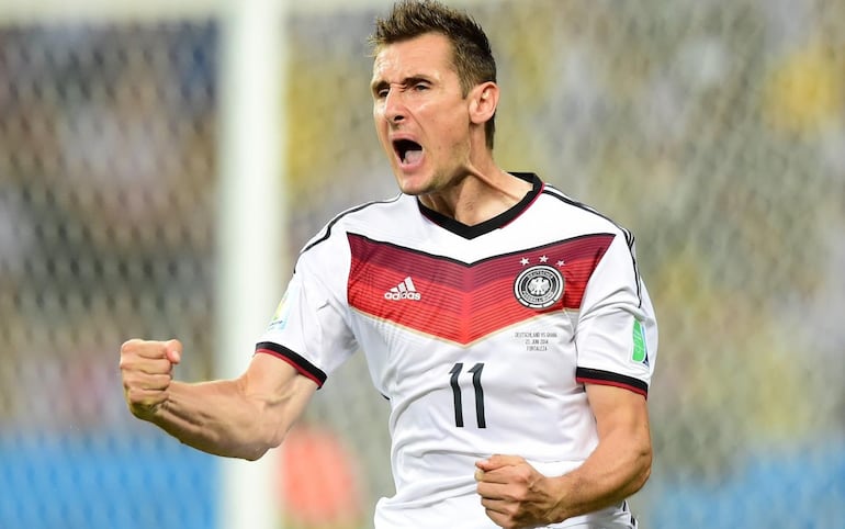 Miroslav Klose, delantero alemán que ostenta el récord de máximo goleador en la historia de los mundiales,