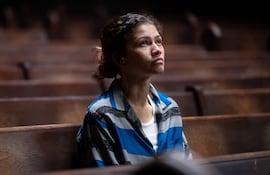 Zendaya en una de las escenas del trailer que salió hoy, sobre la nueva temporada.