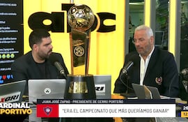 Juan José Zapag, presidente de Cerro Porteño, en los estudios de ABC Cardinal.
