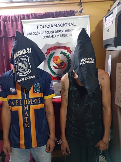 Dos aprehendidos en San Lorenzo tras ser sorprendidos con moto robada.