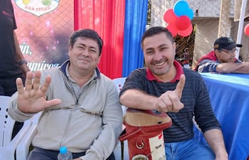 Los candidatos en San Pedro de Ycuamandyyú desarrollan sus campañas políticas sin agravios personales. Ambos están como concejal departamental.